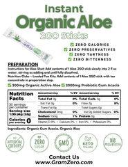 GramZero 2GO Aloe powder-dispensing action enables quick mixing into beverages.