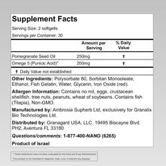 Granagard Omega5 nanotech emulsion showcase illustrating water-soluble delivery