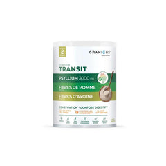 Granions Psyllium Husk Powder mixed into smoothie adds fiber smoothly.