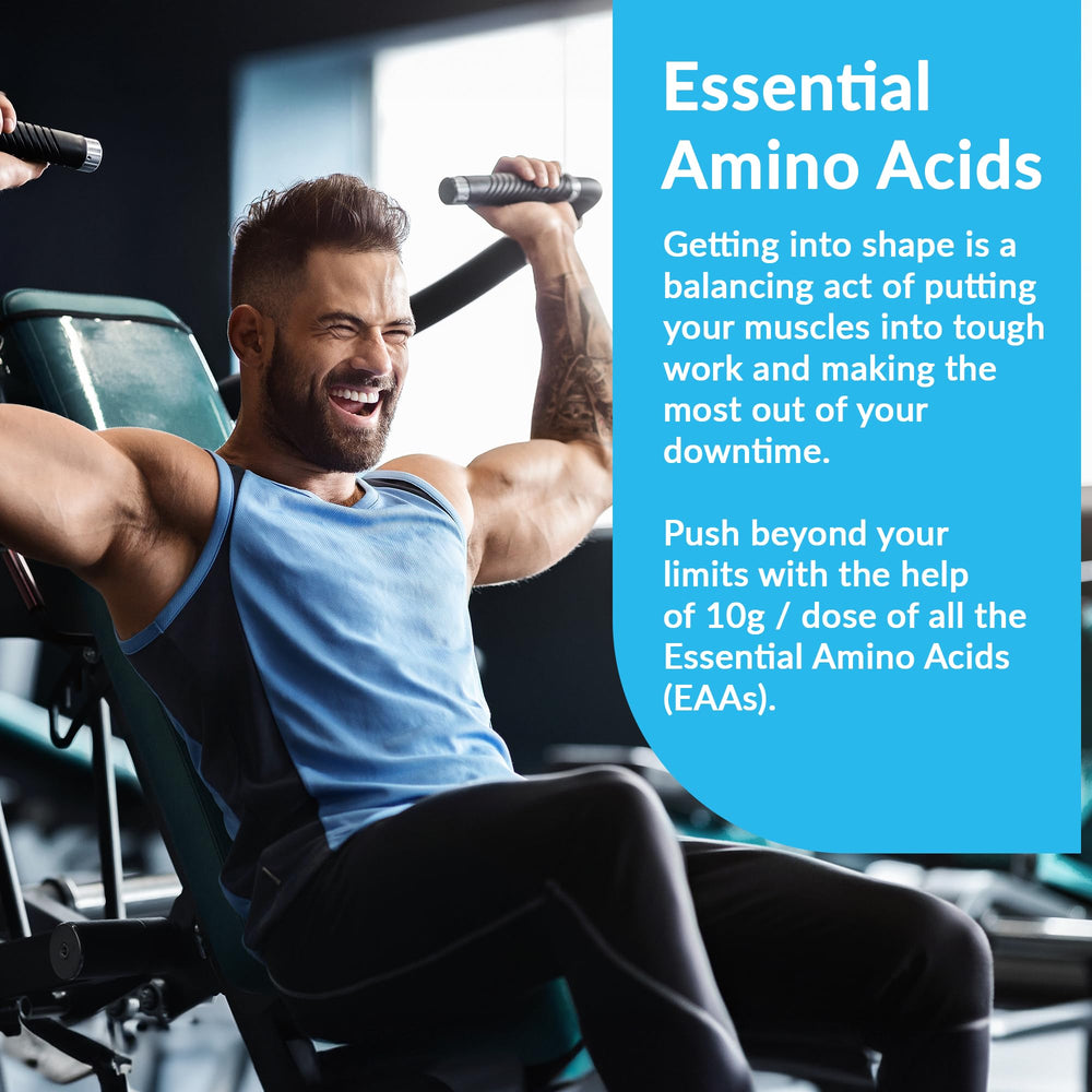 USA-made Granite EAAs powder underscores quality and ingredient standards for fitness support.
