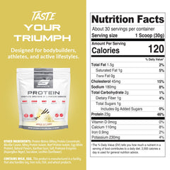 Pouring Granite Nutrition shake to illustrate smooth digestion and easy absorption