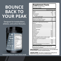 Granite Supplements Recovery scoop ready to measure for precise intra-workout fueling.