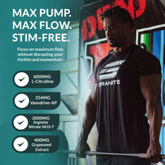 Granite Supplements Vaso Blast bottle-label shot emphasizes stimulant-free design.