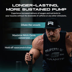 Granite Supplements Vaso Blast pour-action illustrating easy pre-workout dosing