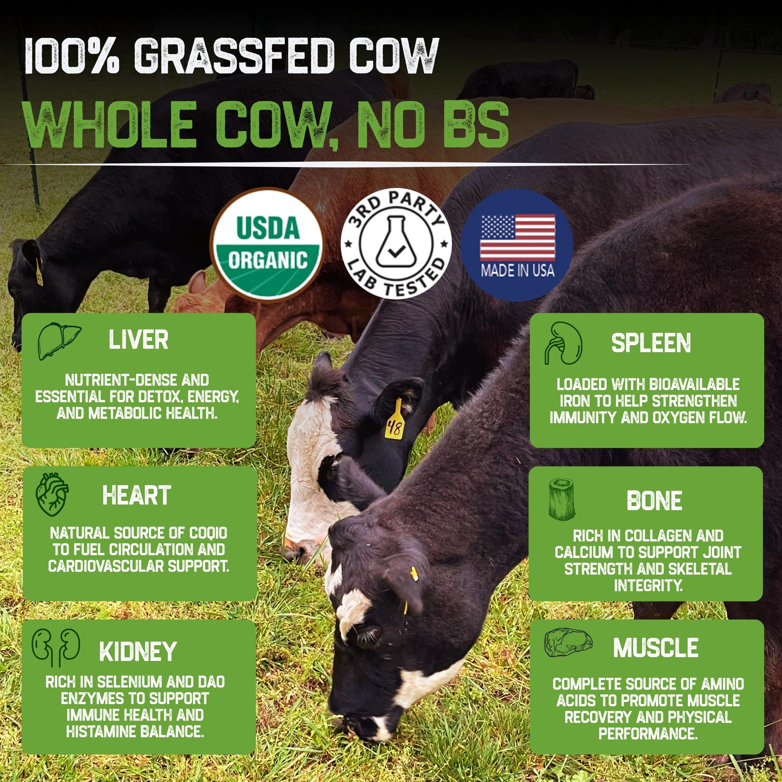 Grassfat USA-made label emphasizing quality and transparency