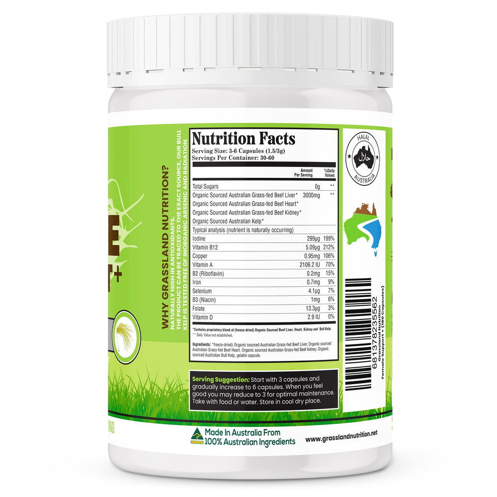 GRASSLAND NUTRITION capsules ready for easy daily use and consistent intake.
