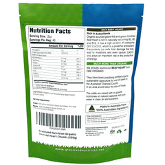 Grassland Nutrition freeze dried heart chunks: hormone-free, easy daily supplement
