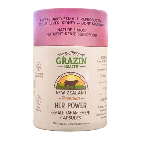 Grazin Health Her Power bottle on table for easy daily use