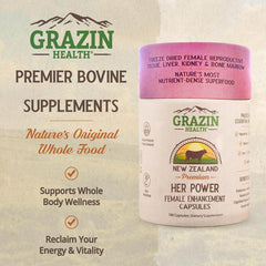 Grazin Health Her Power serving size illustration for consistency
