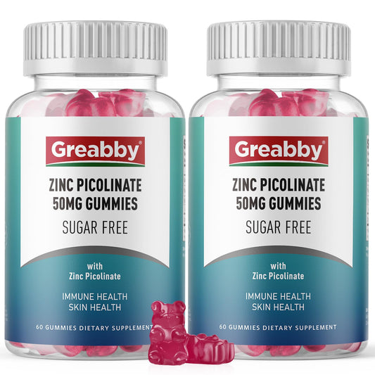 Greabby Zinc Gummies with strawberry flavor for a tasty daily zinc boost