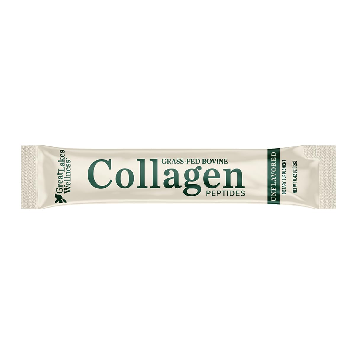 Great Lakes Wellness Collagen Peptides blended into smoothie for daily convenience
