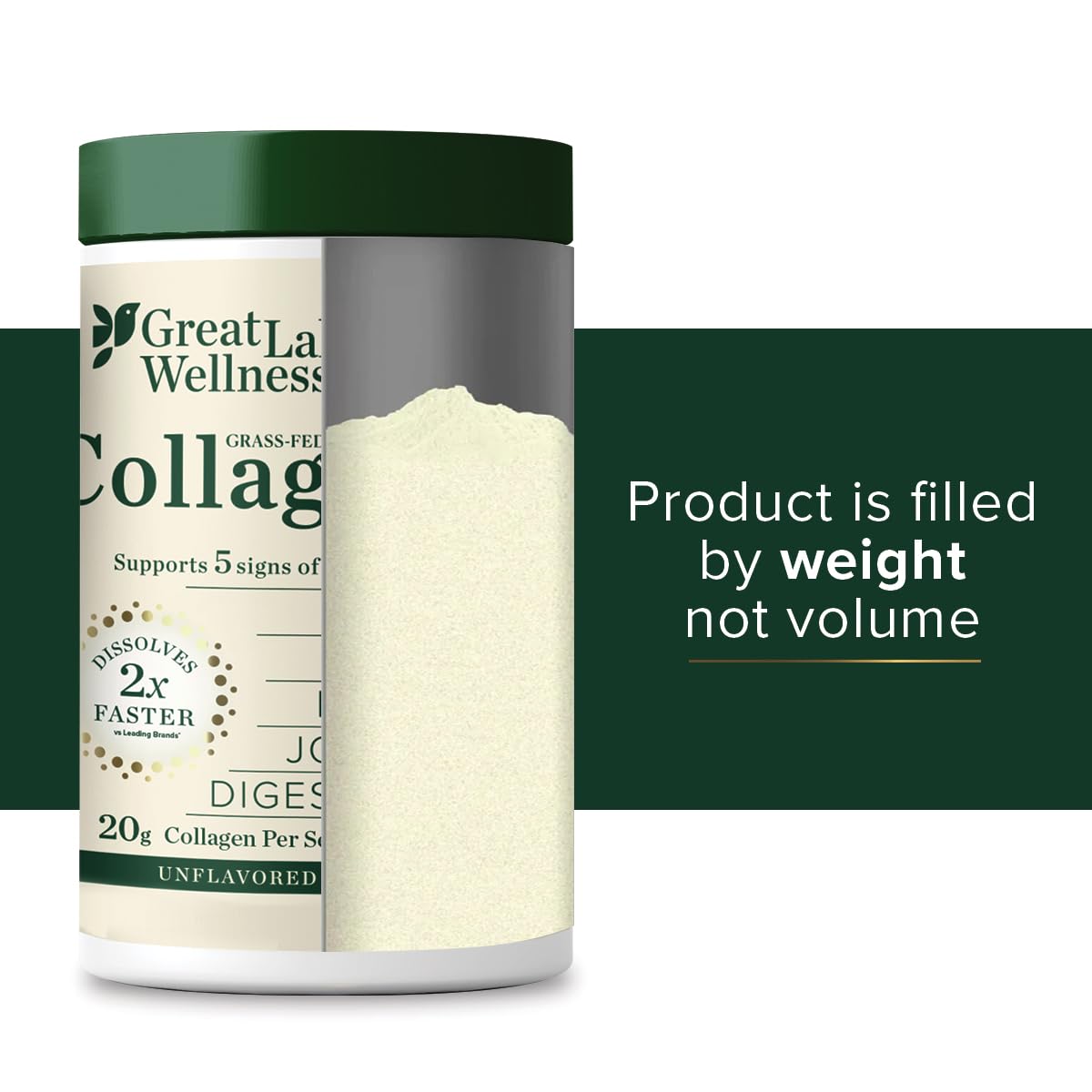 Great Lakes Wellness Collagen Peptides in a smoothie for a protein and digestion-friendly routine.