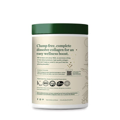 Great Lakes Wellness Collagen Peptides unflavored powder dissolving in a drink.
