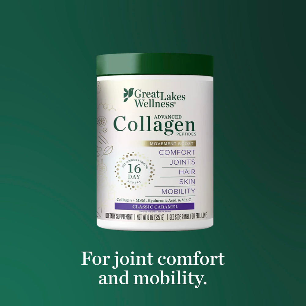 Hyaluronic acid label beside Movement Boost bottle.