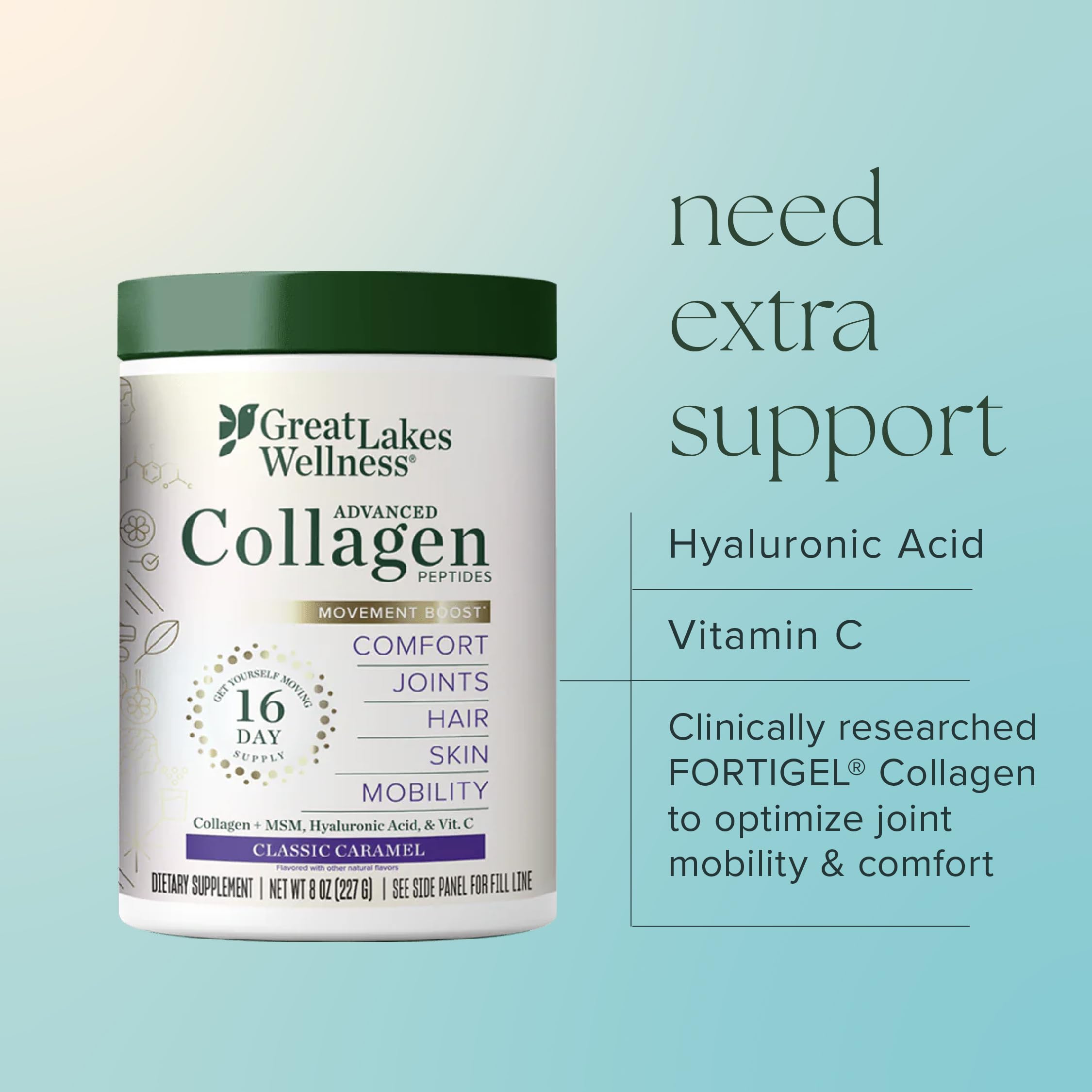 MSM ingredient label near Movement Boost for joint support cues.
