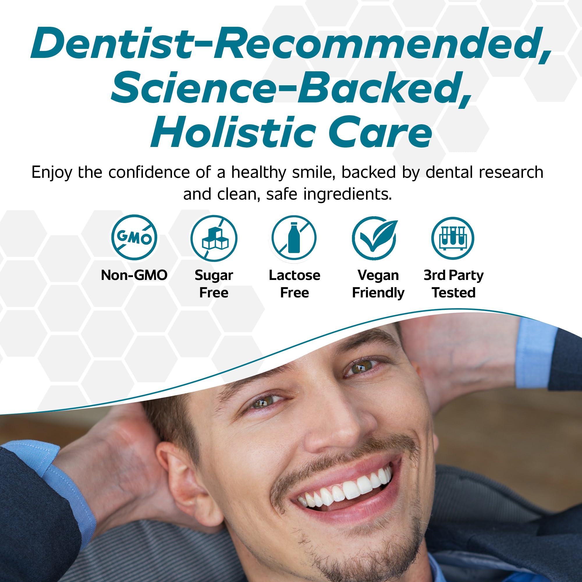 Great Oral Health stainless steel tongue scraper for hygienic cleansing.