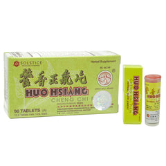 Great Wall Huo Hsiang Cheng Chi Pien bottle with easy-to-take tablets.