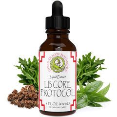 Green Dragon Botanicals LB CORE bottle front for daily immune support.