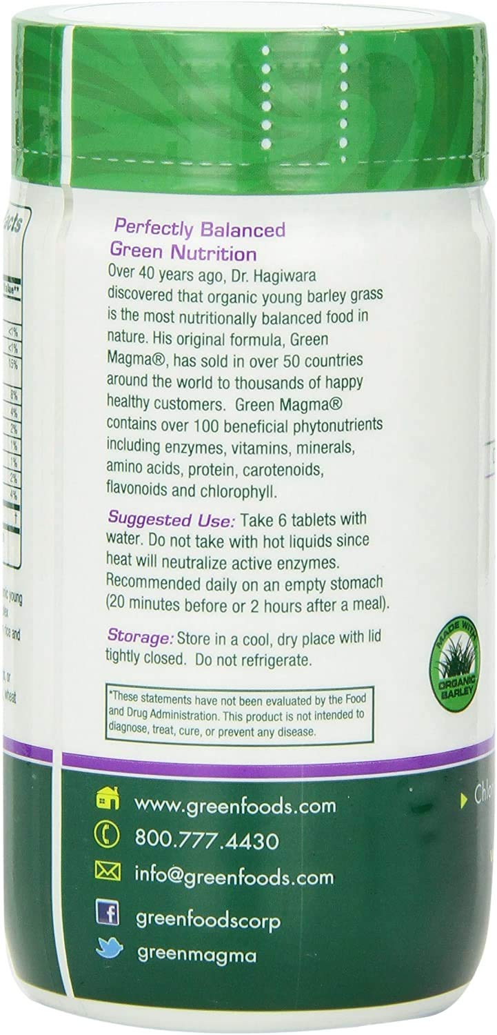 Green Foods Green Magma serving spoon ready for daily intake.