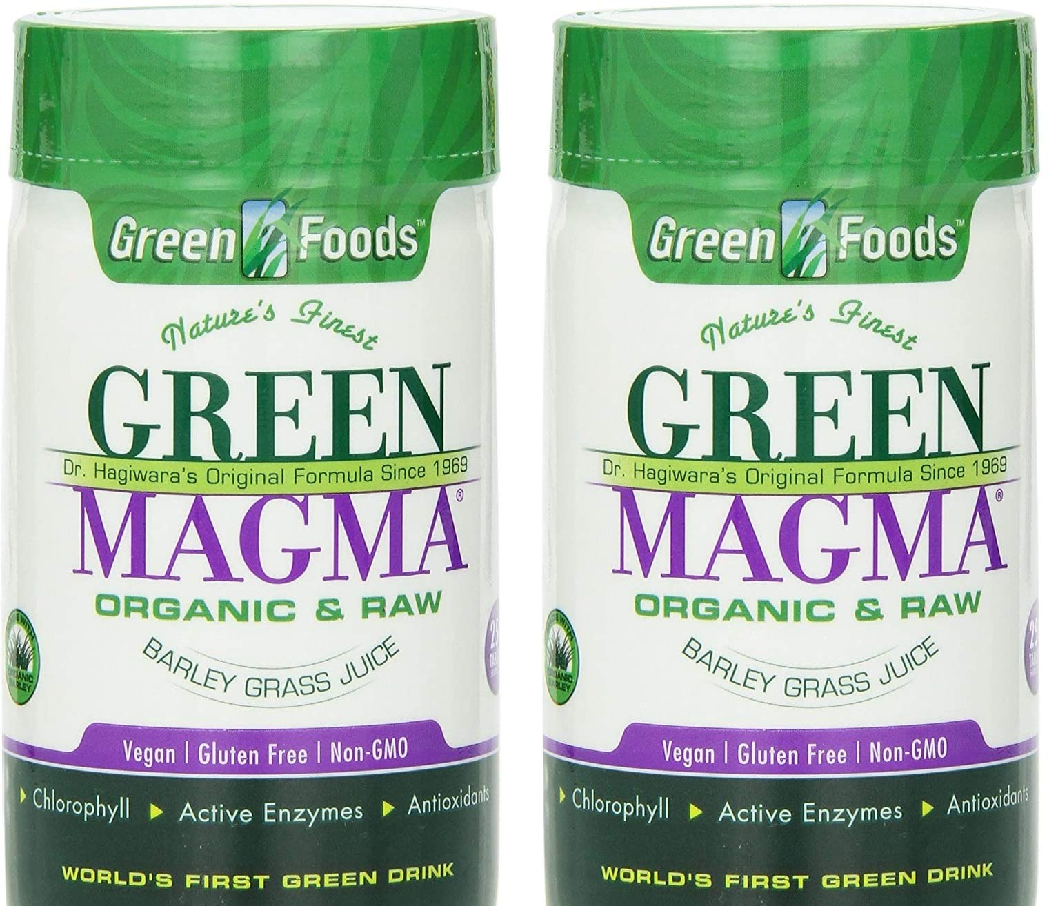 Green Foods Green Magma tablets bottle on display for daily wellness.