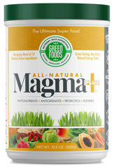 Green Foods Magma Plus powder tub for daily greens boost and convenience.