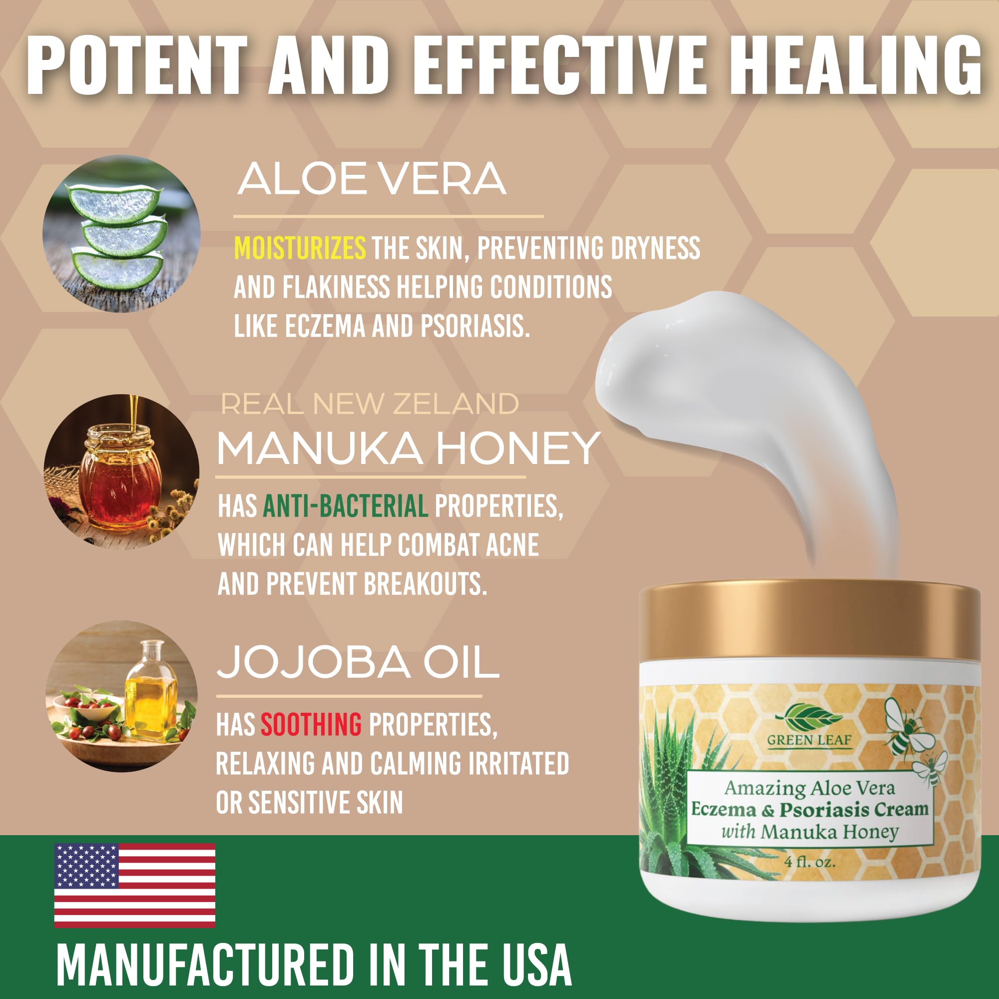 Applying Green Leaf Naturals body and face cream for daily use