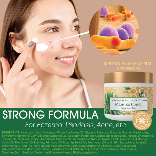 Close-up of texture for Green Leaf Naturals fragrance-free moisturizer with light finish