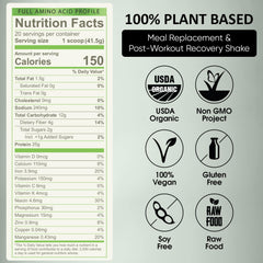 Green Regimen Elite ingredients panel with spirulina and maca signals superfood nutrition