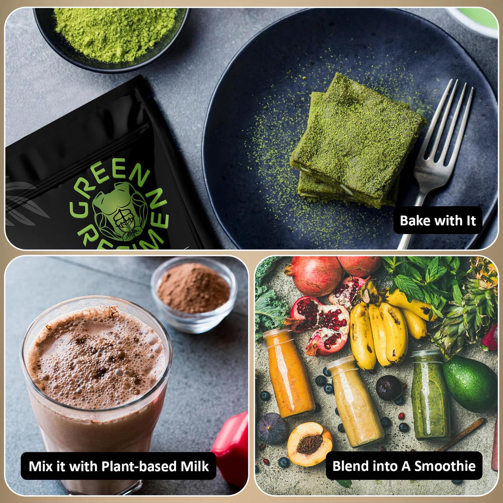 Green Regimen Elite shake glass pouring, ready-to-make vegan meal replacement.