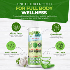 Green Valley Cleanser aloe vera slice signals soothing digestion support.