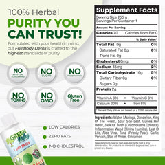 Green Valley Cleanser jackna bush leaves highlight herbal detox blend.