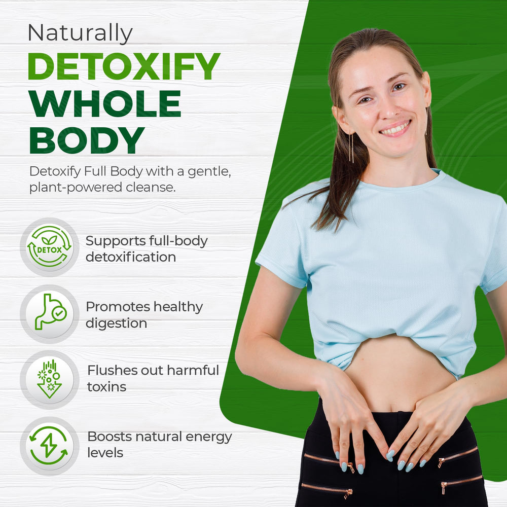 Green Valley Cleanser tea glass suggests gentle digestion and bloating relief.