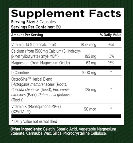 Green Valley Naturals Bone and Muscle Defense capsules ready for lean muscle support