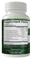 Green Valley Naturals bottle with capsules ready to take with water