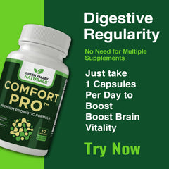 Capsules arranged for easy, gentle daily use beside a glass.