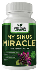 Green Valley Naturals My Sinus Miracle bottle front for daily sinus support.