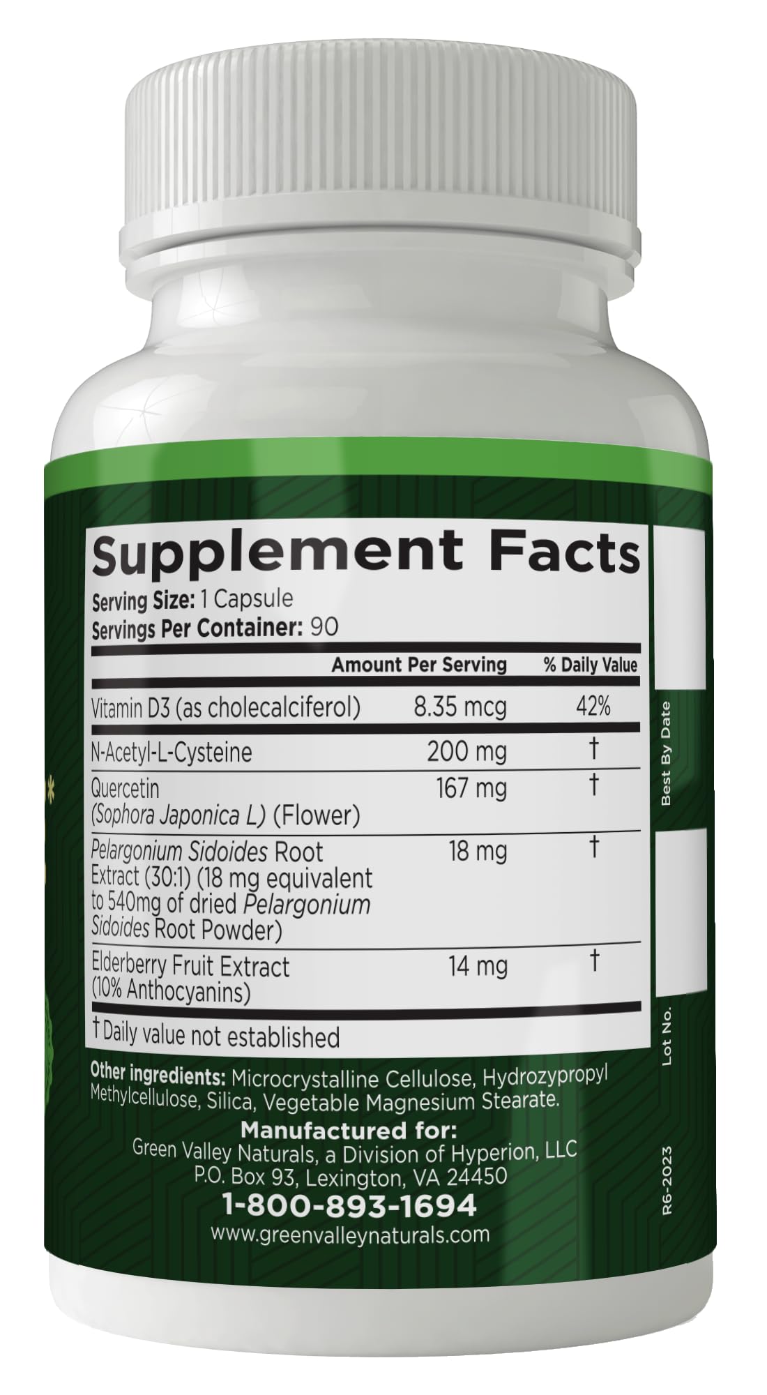 Close-up of Green Valley Naturals My Sinus Miracle capsules for easy daily use.
