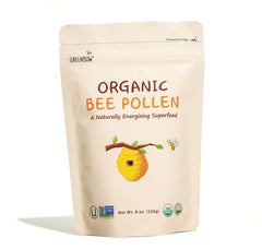 Greenbow Bee Pollen over breakfast oats as a nutritious topping.