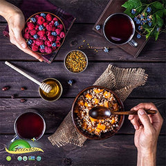 Low-temperature dried Greenbow Bee Pollen preserves nutrients and aroma.