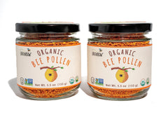 Greenbow Organic Bee Pollen jar front – pure, versatile for breakfast bowls.