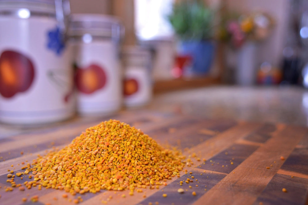 Serving spoon ready to add Greenbow Bee Pollen to meals.