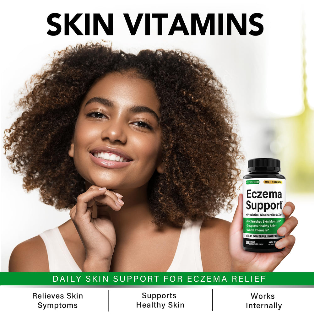 Greenford Eczema Support ingredients blend featuring vitamins and minerals