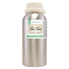 GreenHealth aluminum bottle with plug cap protects oil from light and leaks