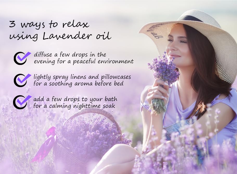 GreenHealth amber bottle protects lavender oil from light