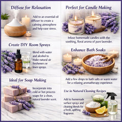 GreenHealth lavender oil used for soap crafting and relaxing bath blends.