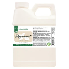 GreenHealth Peppermint Oil 16oz bottle for aromatherapy and DIY blends
