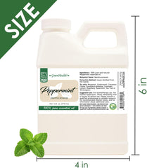 GreenHealth Peppermint Oil used in candle making for a crisp peppermint scent