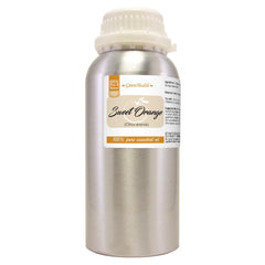 GreenHealth Sweet Orange essential oil bottle front for easy diffusion and uplifting aroma