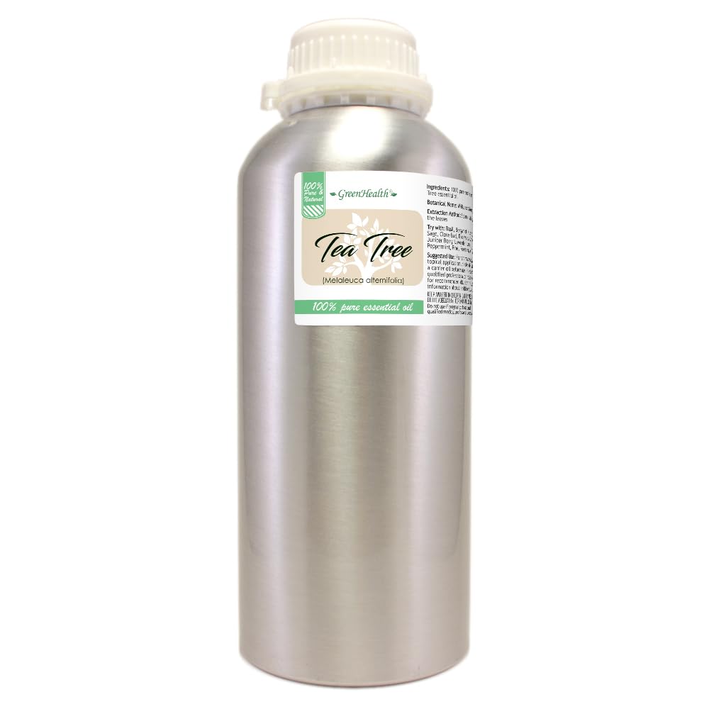 GreenHealth Tea Tree Oil 32 oz bulk bottle for diffusers and DIY blends