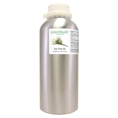 Cap open view of GreenHealth Tea Tree Oil bottle for easy pouring